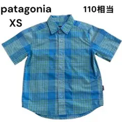 美品 パタゴニア キッズ・ゴー・トゥ・シャツ XS 5-6歳 110 チェック