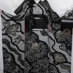 新品新作❗️正絹☆総刺繍 お宮参り 産着 男の子 絞り丹後紋ちりめん 