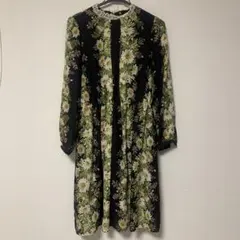 【美品】LoisCRAYON 花柄ロングワンピース 長袖