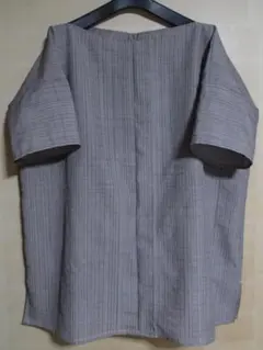 着物リメイク　5分袖チュニック　前後なし