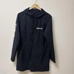 BRISTOL フード付きナイロンジャケット ブラック