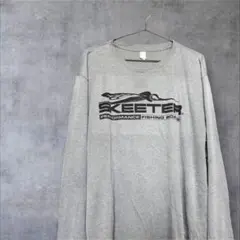 【SKEETER】 長袖カットソー グレー　古着　海外