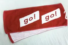 go!go!vanillas タオル マフラータオル 赤 ロゴ