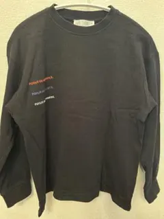 ZARA 黒 長袖カットソー メッセージ刺繍 140㎝