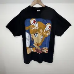 3686 セーラームーン シングルステッチ ビッグプリント アニメ Tシャツ 
