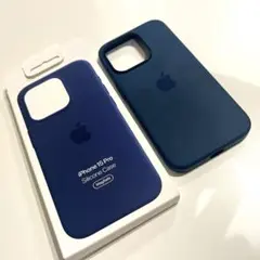 【美品／箱付き】純正 iPhone 15 Pro シリコンケース