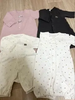 新生児 カバーオール 4枚セット 50～60cm