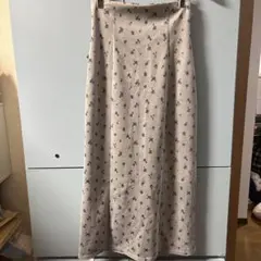 MAJESTIC LEGON マジェスティックレゴン 花柄タイトスカート グレー