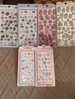 おぱんちゅうさぎ　しずくちゃん　あわわちゃん　たまごっち　シール６点セット