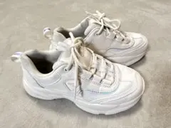 【美品】NUOBO Girl、白 22cm 厚底 スニーカー