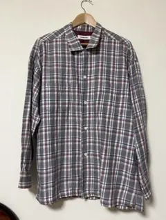 monkey time チェック柄 長袖シャツ グレー系