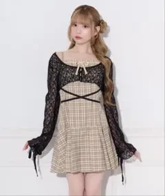 ベルシャルム レースアップ キャミ ワンピース ボレロセット - メルカリ