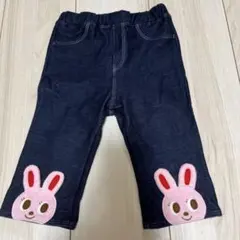 ミキハウス　うさこ　デニム風レギンス　90