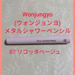 【美品】 Wonjungyo メタルシャワーペンシル 07 リコッタベージュ