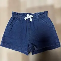 【美品】petit main デニムキュロット　90cm