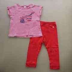 Petit Bateau ベビー服セット 18m 81cm プチバトー　半袖のサムネイル