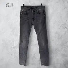 【GU ジーユー】　ウルトラストレッチ　スキニージーンズ　ブラック　30 メンズ