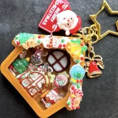 ♡クリスマスのおうちのシェイカーキーホルダー♡