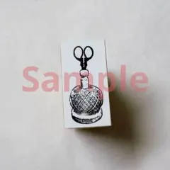 ★★★新品未使用★gobe stamp★はんこ★スタンプ★はさみと糸★★★