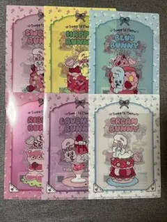 セブンイレブン　エスターバニー　A5クリアファイル コンプリートセット