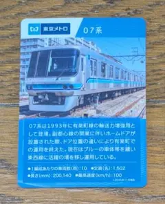 私鉄10社スタンプラリー 東京メトロ オリジナル電車トレーディングカード 非売品
