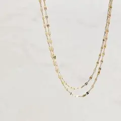 Jouete K10 イエローゴールド ペタルチェーン ネックレス