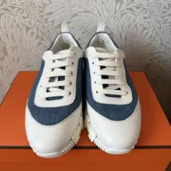 HERMÈS スニーカー《バウンシング》デニム×革【美品】のサムネイル