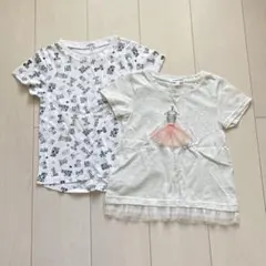 《グローバルワーク》キッズ　女の子　Tシャツ　２枚セット　M 100-110