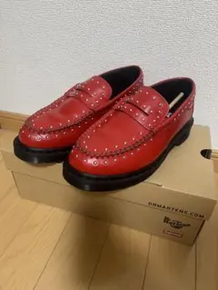 supreme Dr. Martens ローファー　レッド　ペントンのサムネイル