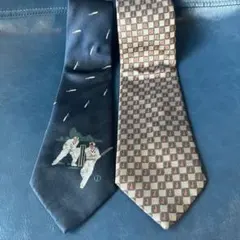 ダンヒルdunhillネクタイ2本セット　ビンテージ