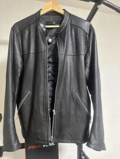 BEAUTY&YOUTH ブラックレザーシングルライダース　やぎ皮