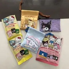 サンリオ　プチ巾着&フラットポーチ3点セット