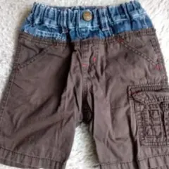 junk store ハーフパンツ サイズ90 ブラウンデニム
