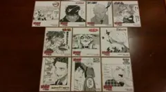 鬼滅の刃などジャンプフェア特典ミニ色紙10枚セット