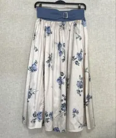 axes femme（アクシーズファム） 花柄 ロングフレアスカートのサムネイル