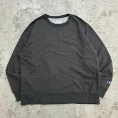 ラ*2様 Champion　スウェット　XL　チャコールグレー　無地　古着