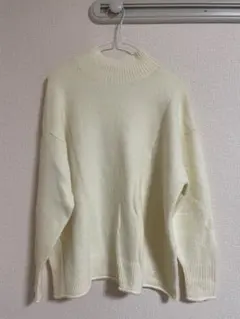 アイボリー 長袖ニットセーター Fサイズ