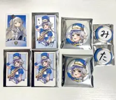 4点セット にじさんじ 栞葉るり 誕生日2024 缶バッジ チェキ風カード