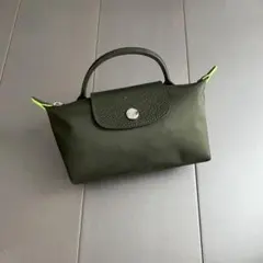 ロンシャン　トートバッグ ショルダーバッグ プリアージュ　XS ミニバッグ暗緑