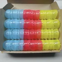 30個　ガチャガチャ 空カプセル ノンセパレート 小さめ　3色×10個