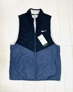 新品 M ナイキ レペル ランニングベスト ネイビー DD5648-475