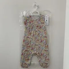 【新品タグ付】UNIQLOユニクロ ロンパース　フリルショートオール　80