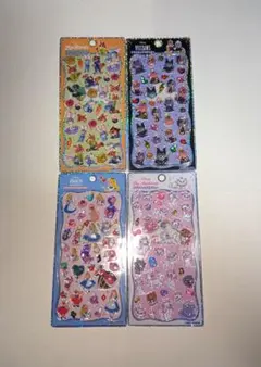 プチドロップステッカー　ディズニー　アリストキャッツ　マリー　ヴィランズ　アリス