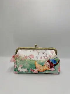 ハンドメイド ペンケース 化粧用ポーチ メガネケース #490