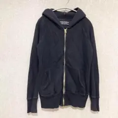美品✦HEMISPHERES パーカー S ネイビー フーディダブルジップ