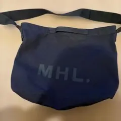 MHL. ショルダーバッグ キャンバス地 ネイビーのサムネイル