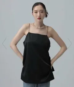 キャミソール the Virgins - thevirgins chain logo camisole thevirgins chain logo camisole 黒 キャミ - メルカリ