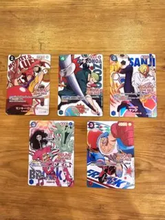ワンピースカードゲーム ラウンドワン 5枚セット - メルカリ