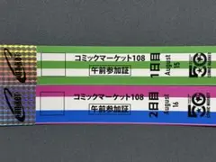 2本セット】コミックマーケット コミケ C108 リストバンド 午前両日