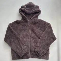 GUマシュマロフィールフルジップパーカ　クマ